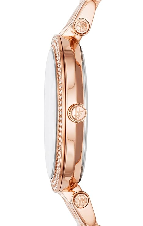 Michael Kors Stainless Steel Mk3431 Rose Gold Tone Women's Analogue Watch