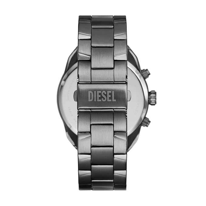 Diesel Stainless Steel Analog Gray Dial Men's Watch Band Color:Gray