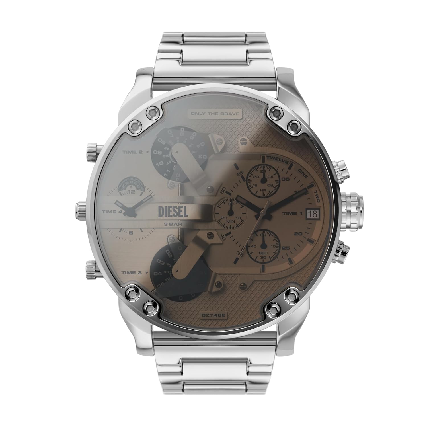 Diesel Mr. Daddy 2.0 Silver Watch