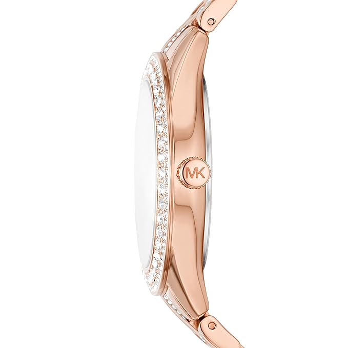 Michael Kors Harlowe Analog Rose Gold Dial Women's Stainless Steel Watch