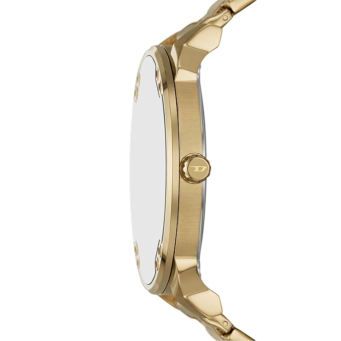 Diesel Mr. Daddy Slim Gold Quartz Stainless Steel Watch