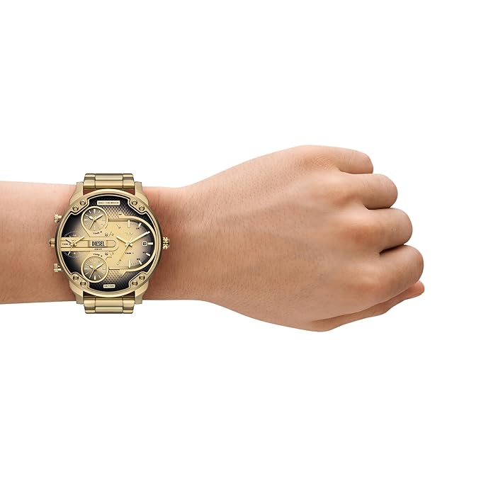 Diesel Mr. Daddy Slim Gold Quartz Stainless Steel Watch