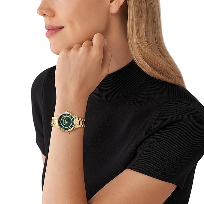 Michael Kors Metal Analog Green Dial Women's Watch