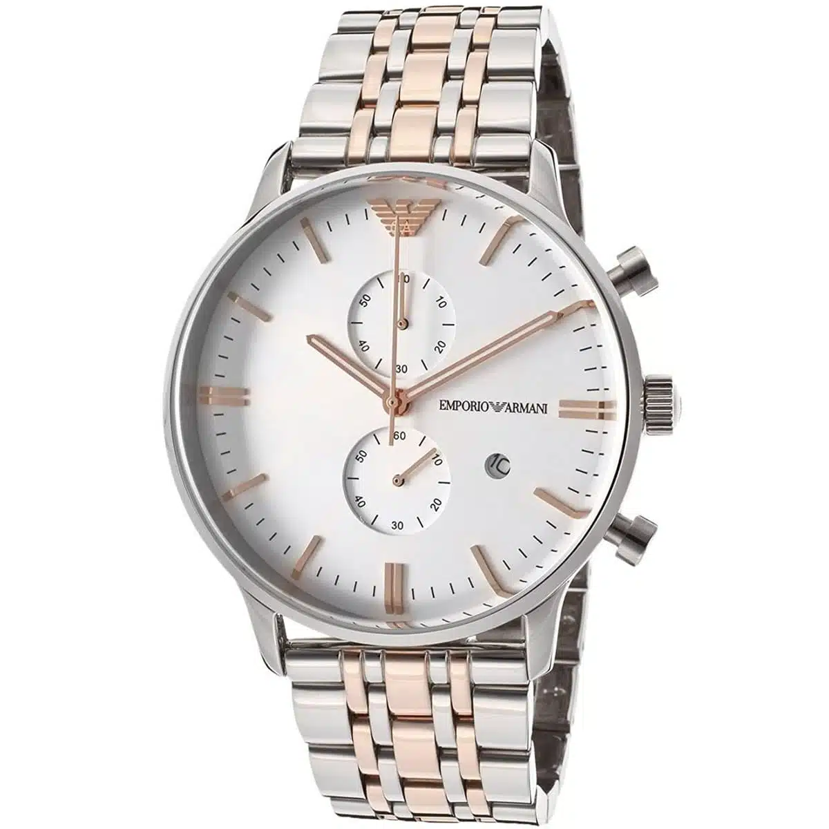 Emporio Armani Chronograph White Dial Men's Watch