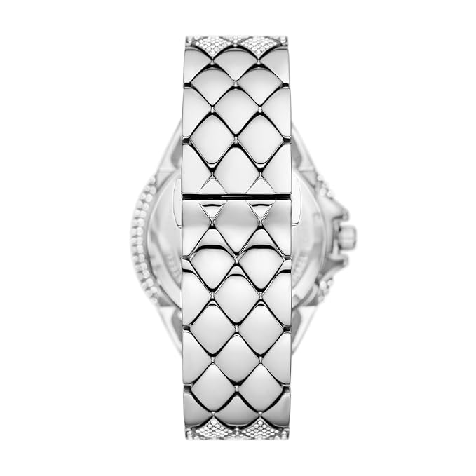 Michael Kors Stainless Steel Analog White Dial Women's Watch-Mk4803, Band Color:Silver