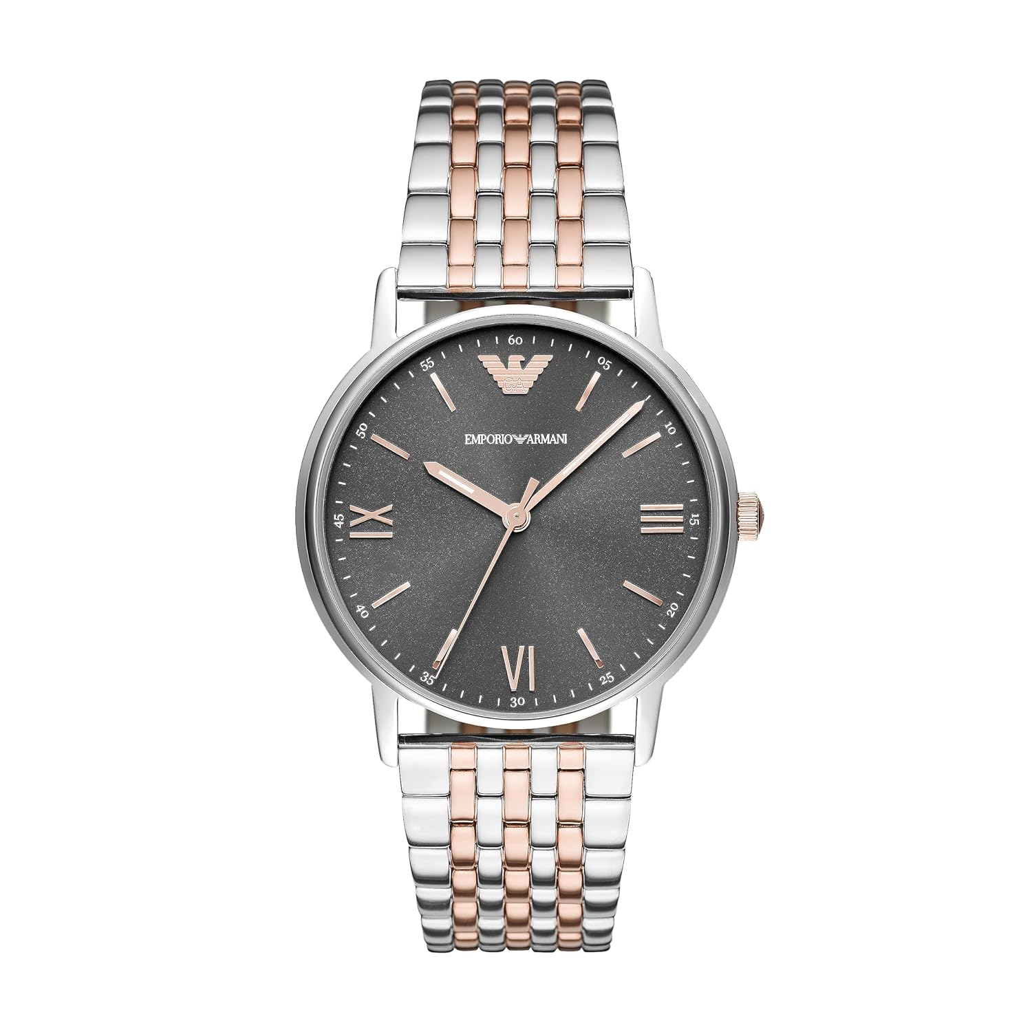 Emporio Armani Stainless Steel Kappa Analog Gray Dial Men's Watch