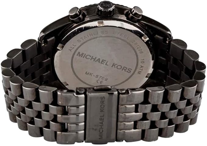 Michael Kors Watch for Men, Quartz Movement, Analog Display, Silver Silver Strap
