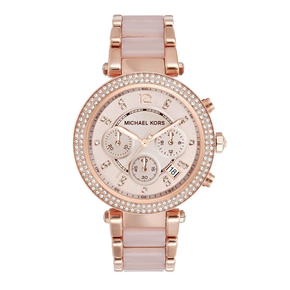 Michael Kors Analog Rose Dial Women's