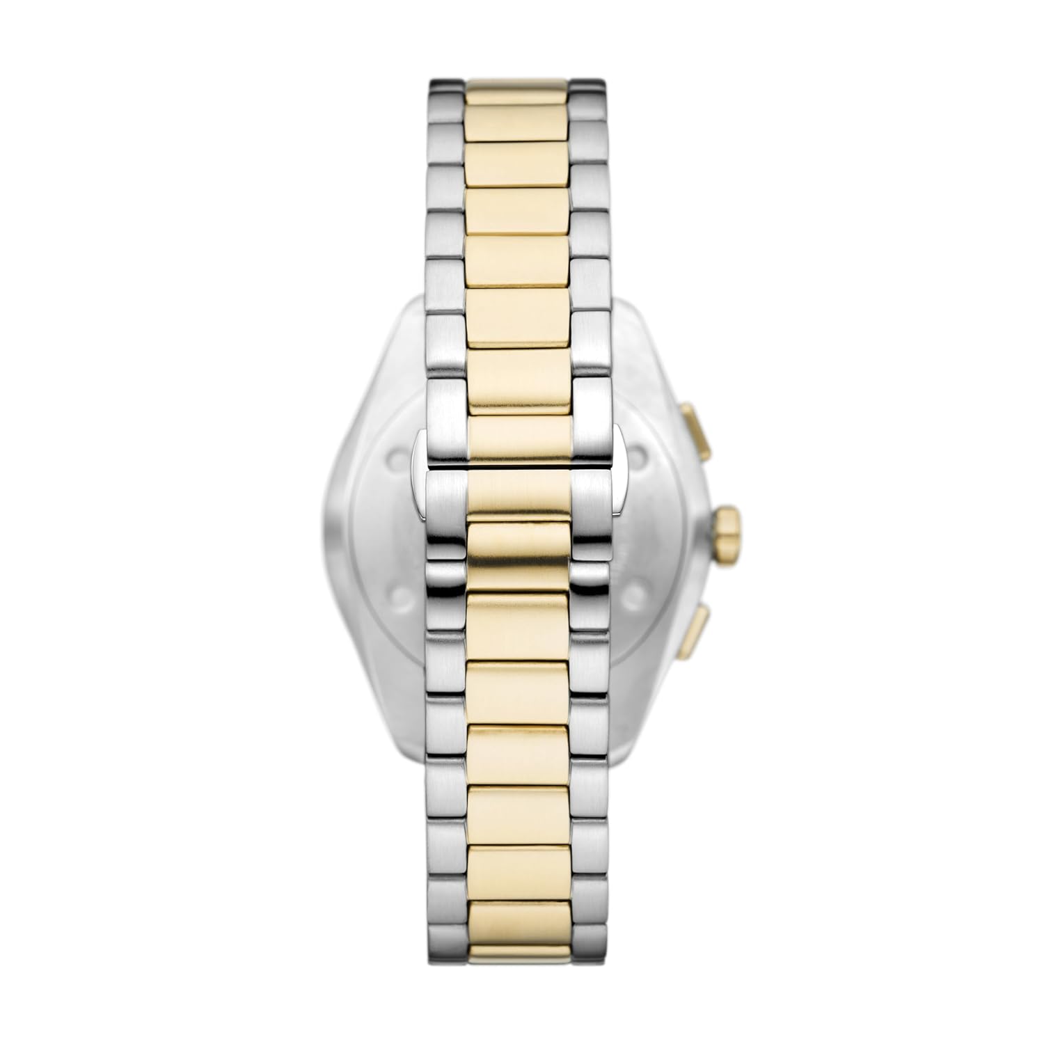 Emporio Armani Stainless Steel Analog Beige Dial Men's Watch,Band Color-Two-Tone