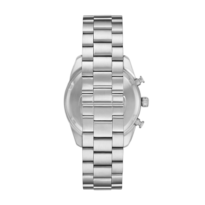 Emporio Armani Stainless Steel Analog Multicolor Dial Men's Watch, Band Color:Silver