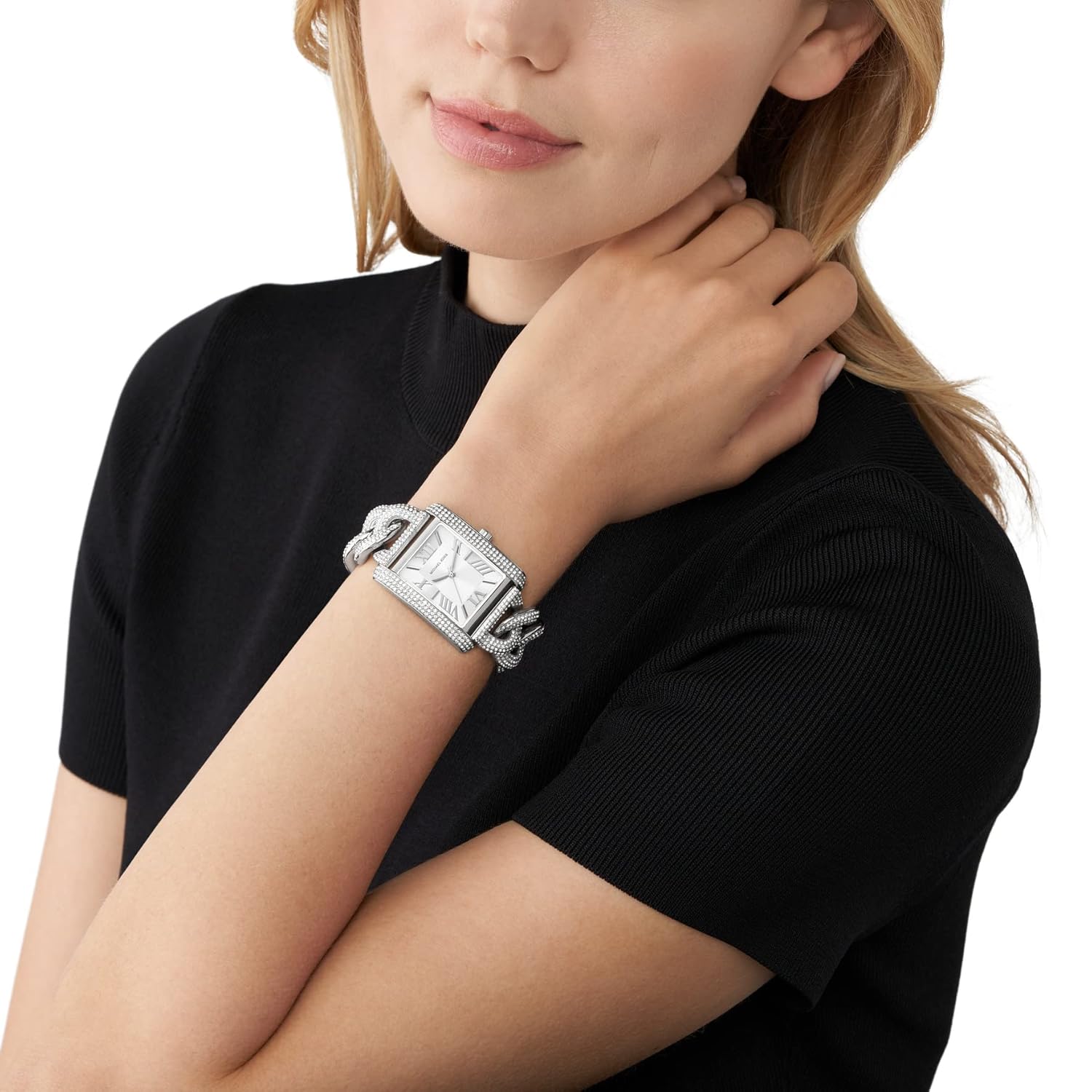 Michael Kors Stainless Steel Analog White Dial Women Watch