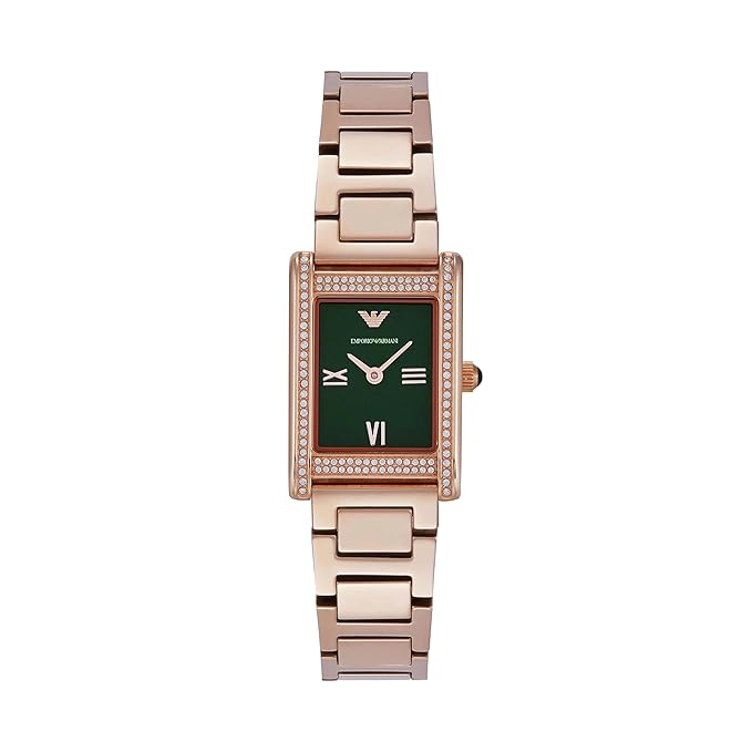 Emporio Armani Analog Green Dial Stainless Steel Women's Watch