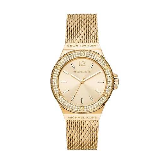 Michael Kors Lennox Analog Gold Dial Women's Watch