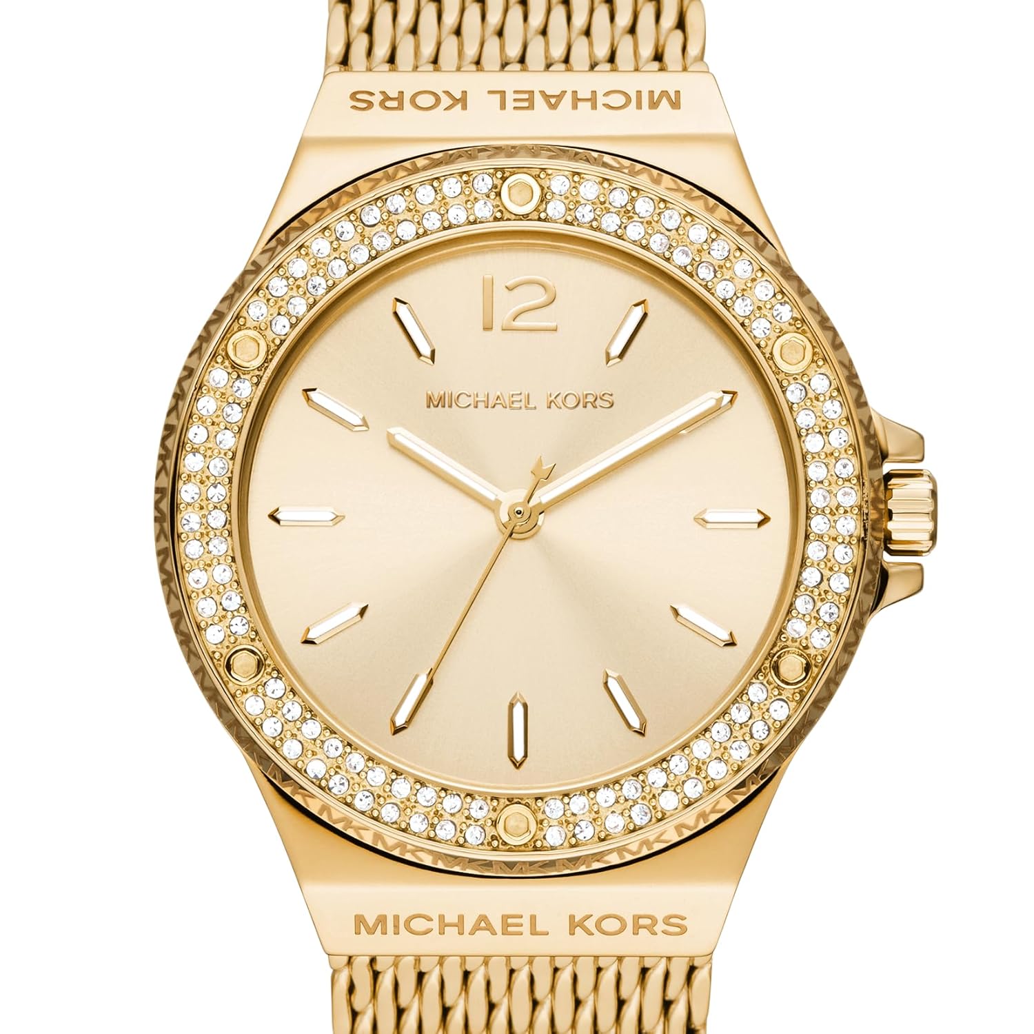 Michael Kors Lennox Analog Gold Dial Women's Watch