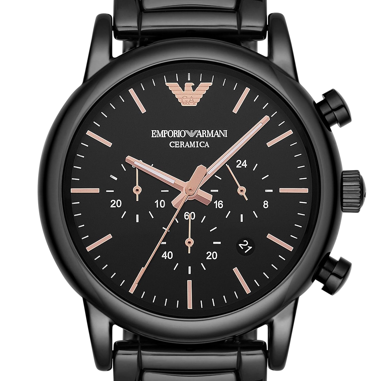 Emporio Armani Analog Black Dial Men's Watch