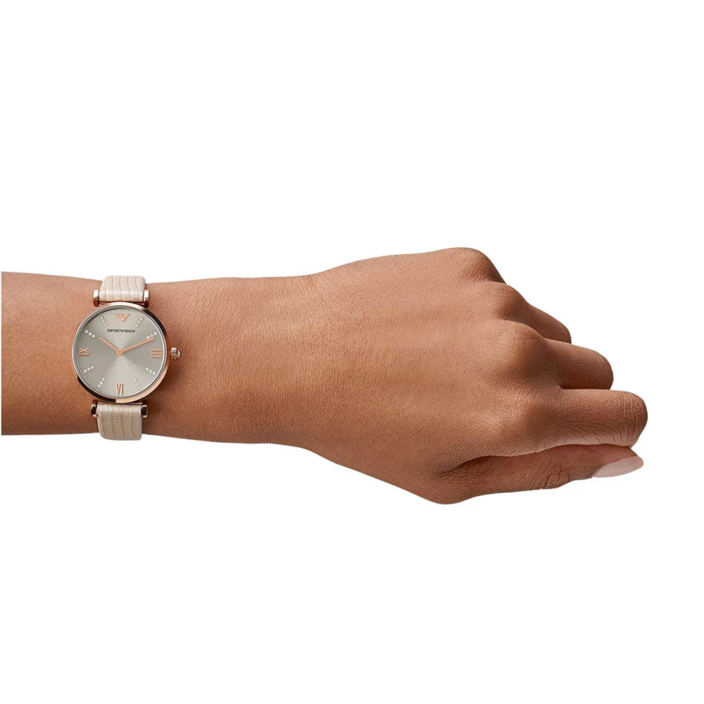 Emporio Armani Gianni T-B Analog Gunmetal Dial Women's Watch