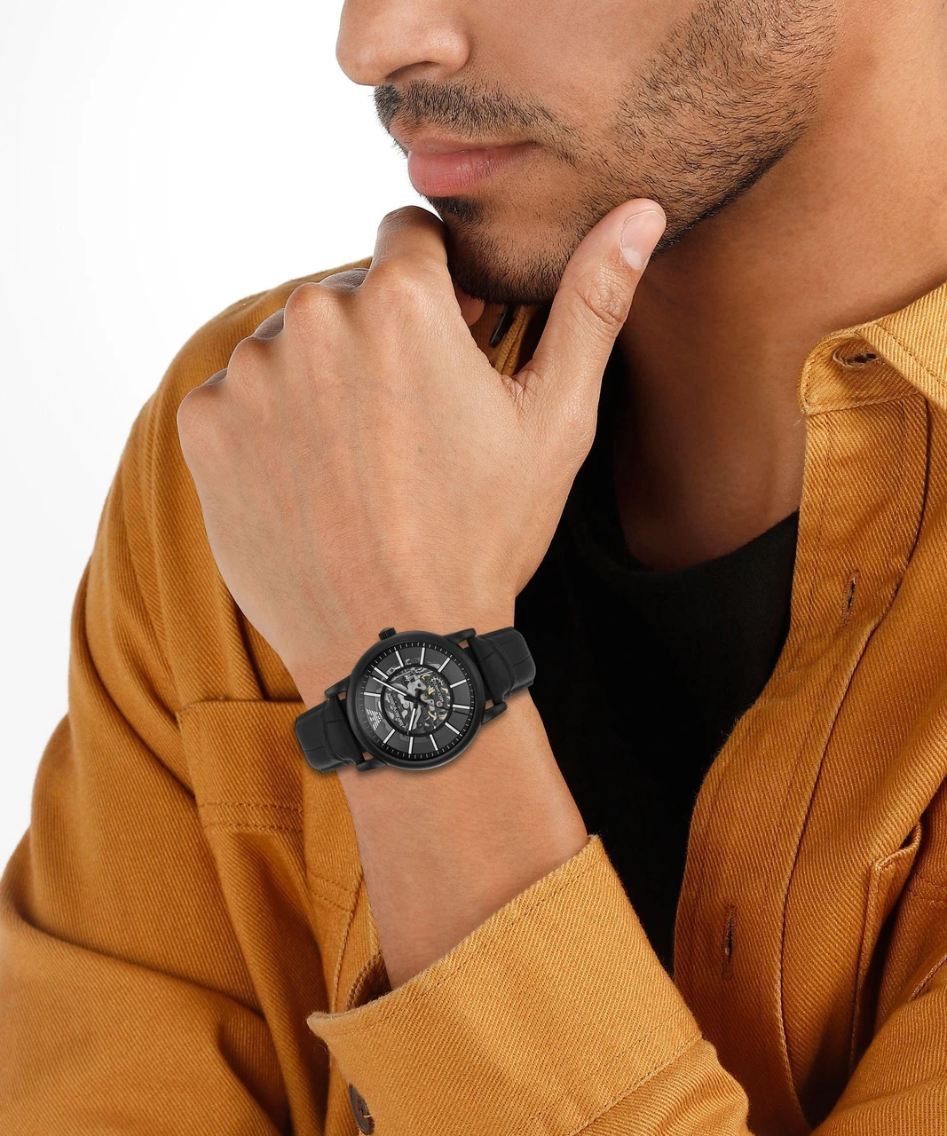 Emporio Armani Analog Black Dial Men's Watch