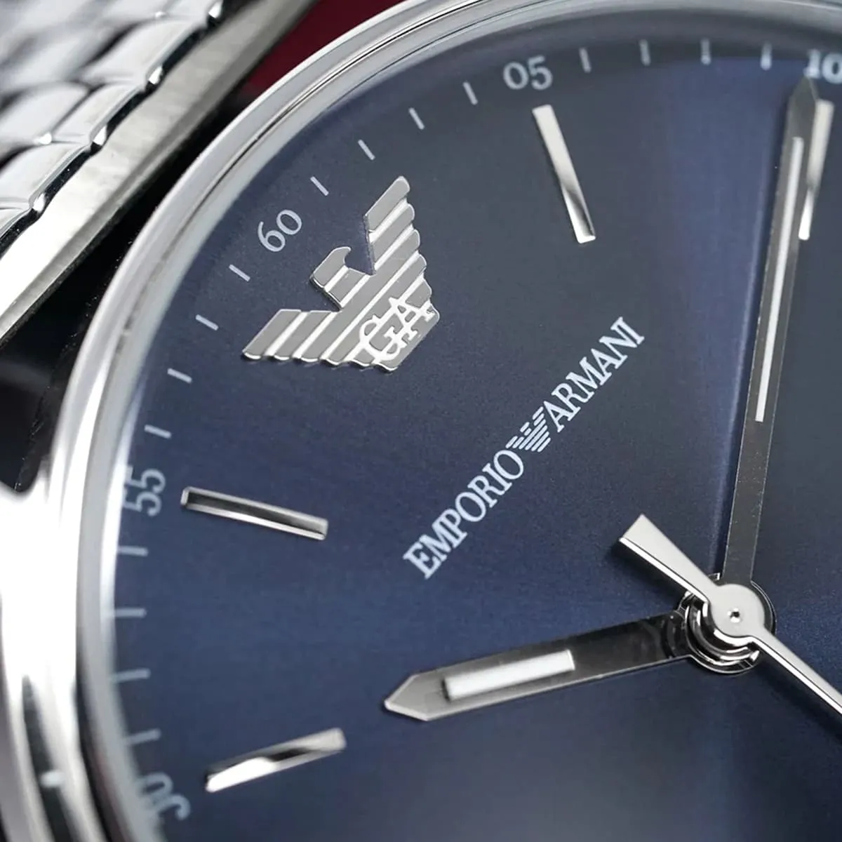 Armani Kappa Blue Dial Stainless Steel Men's Watch