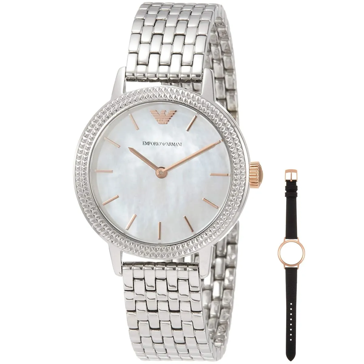Emporio Armani Interchangeable Analog White Dial Women's Watch