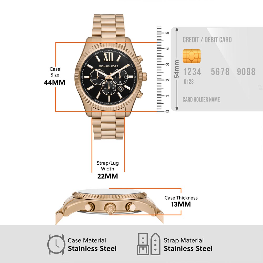 Michael Kors Lexington Gold Watch