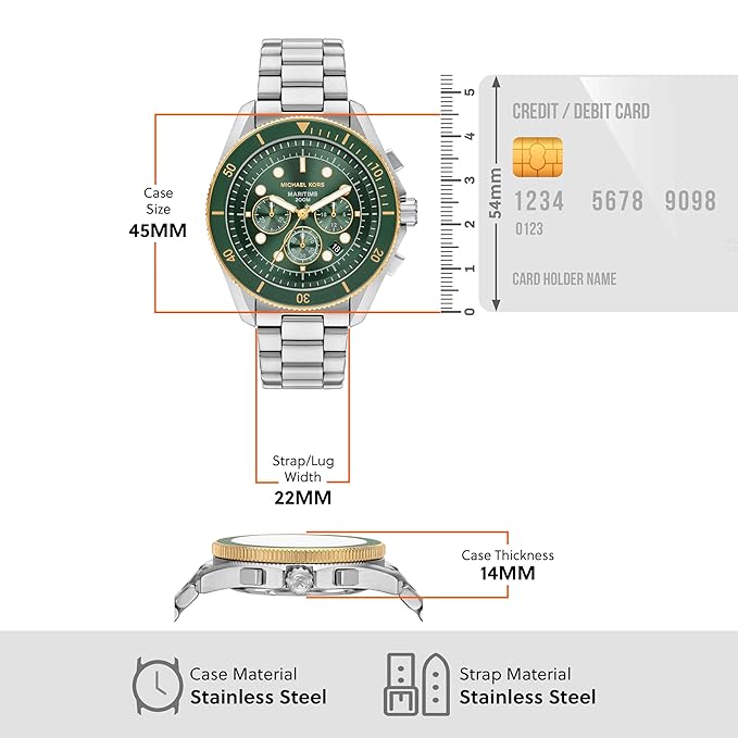 Michael Kors Maritime Silver Quartz Stainless Steel Watch