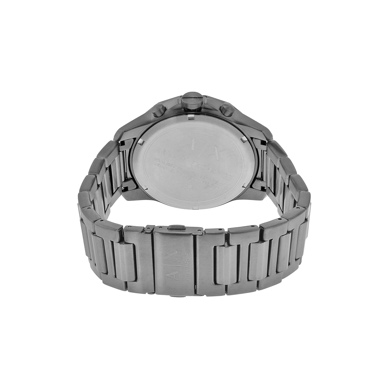 Armani Exchange Stainless Steel Analog Blue Dial Men Watch Gray Band
