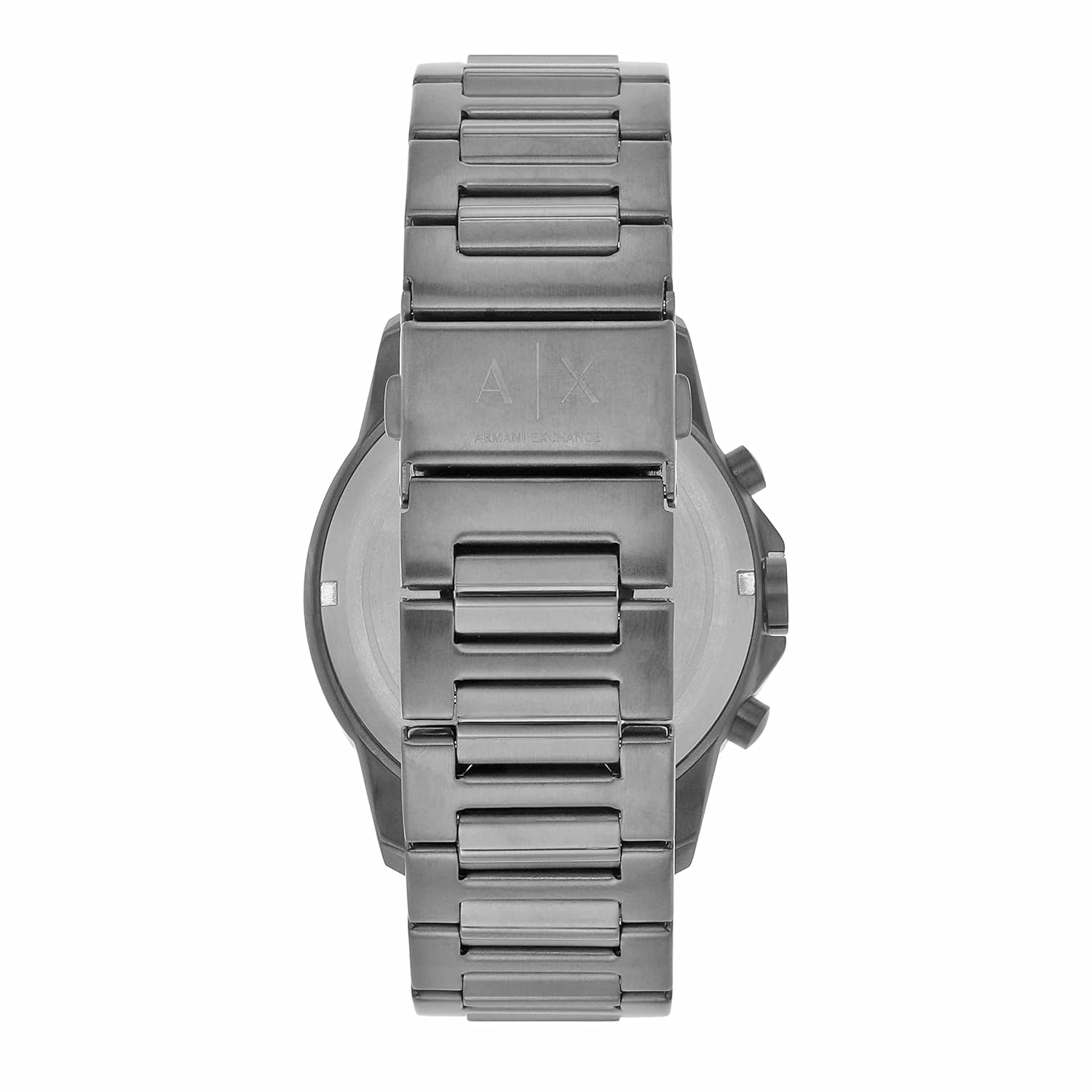 Armani Exchange Stainless Steel Analog Blue Dial Men Watch Gray Band
