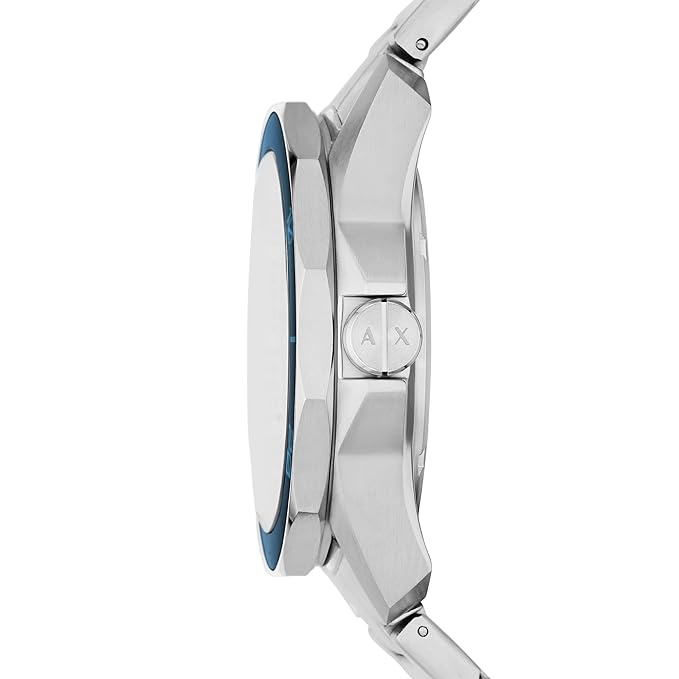 Armani Exchange Analog Blue Dial Men's Stainless Steel Watch