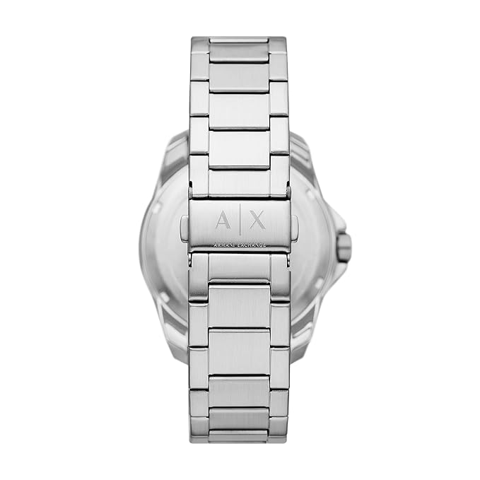 Armani Exchange Analog Blue Dial Men's Stainless Steel Watch
