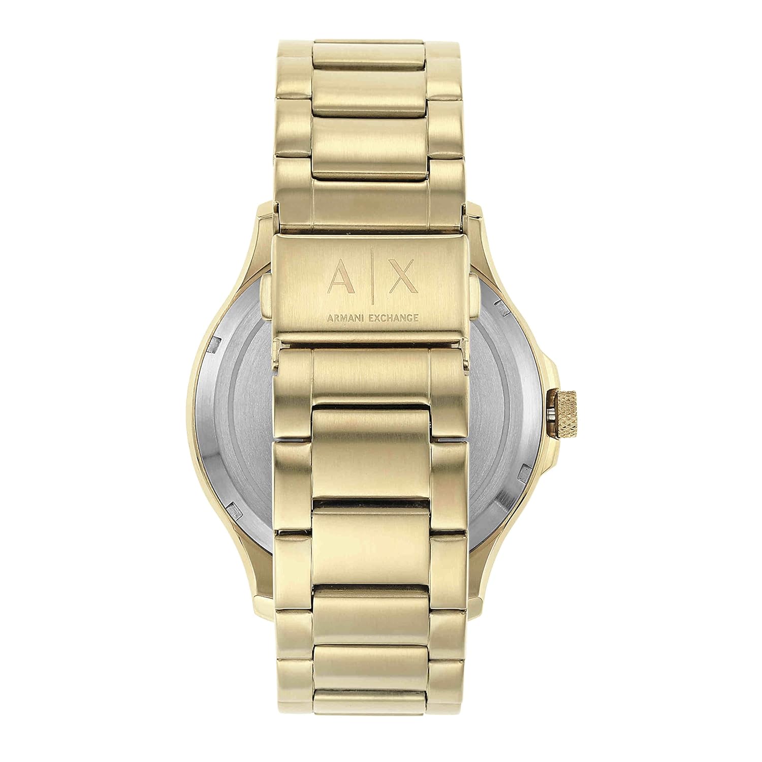 Armani Exchange Stainless Steel Hampton Analog Multi-Colour Dial Men's Watch, Band Color-Gold