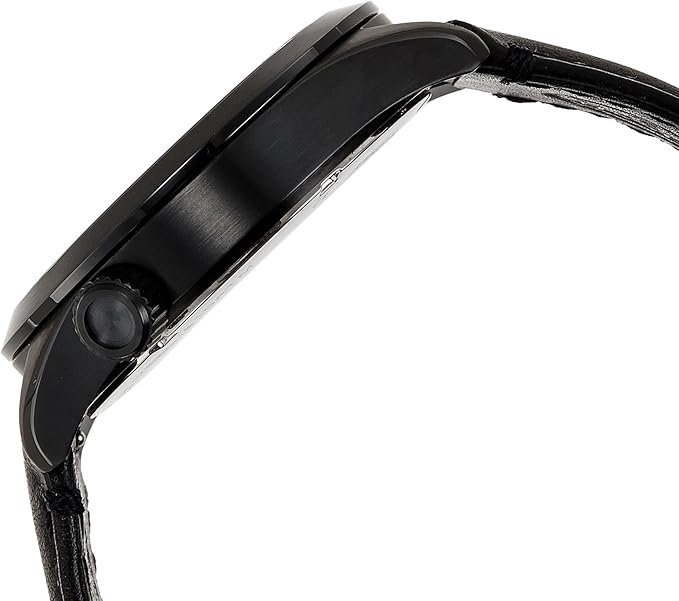 Fossil AM4515 Men's Black The Aeroflite Three-Hand Leather Watch
