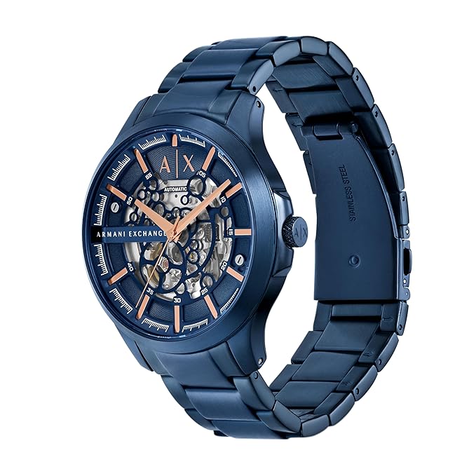 Armani Exchange Stainless Steel Analog Blue Dial Men's Watch