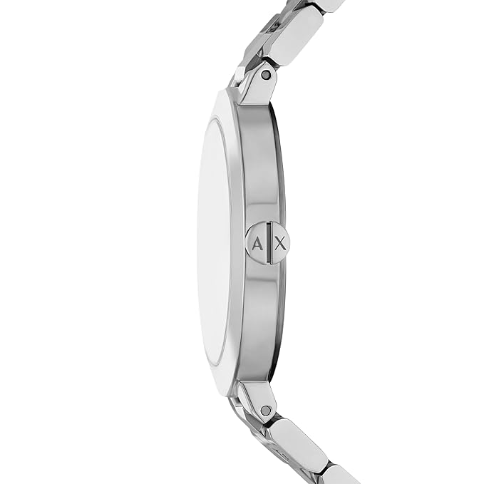 Armani Exchange Stainless Steel Analog Silver Dial Women's Watch, Band Color:Silver