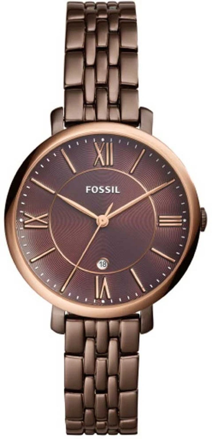 FOSSIL Jacqueline Three-Hand Date Brown Stainless Steel Watch Analog Watch  - For Women