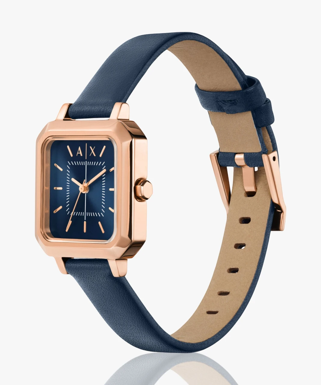 Armani Exchange Women Leila Rectangle Blue Watch