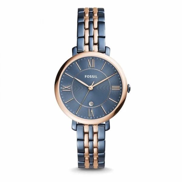 Fossil Date Analog Jacqueline Blue Dial Women's Watch