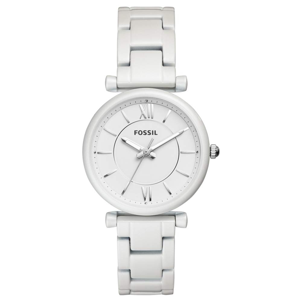 Fossil Analog White Dial Women's Watch