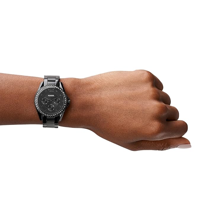 Fossil Riley Analog Black Dial Women's Watch-ES4519 4.3 4.3 out of 5 stars