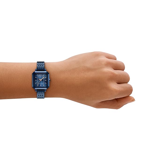 Armani Exchange Blue Quartz Stainless Steel Watch