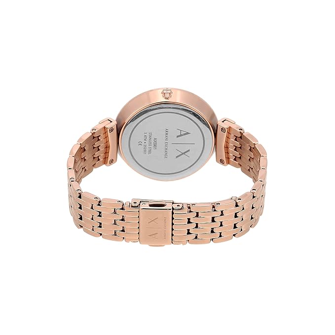 Armani Exchange Analog Silver Dial Women's Stainless Steel Watch