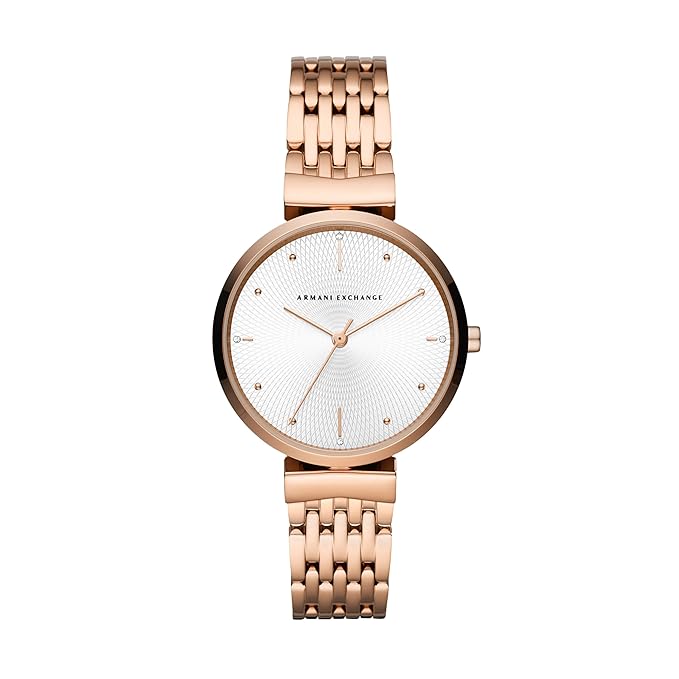 Armani Exchange Analog Silver Dial Women's Stainless Steel Watch