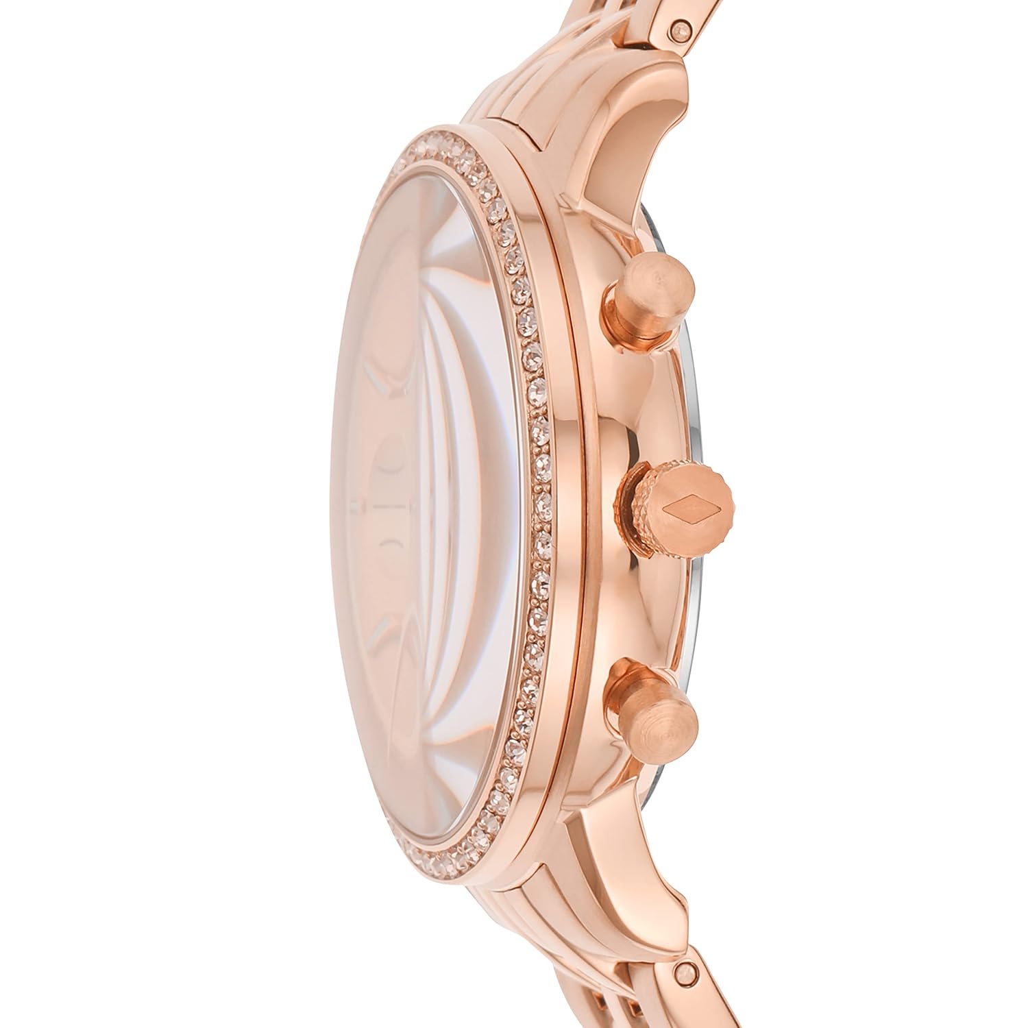 Fossil Neutra Analog Women's Watch ES5218 (Rose Gold Dial Gold Colored Strap)