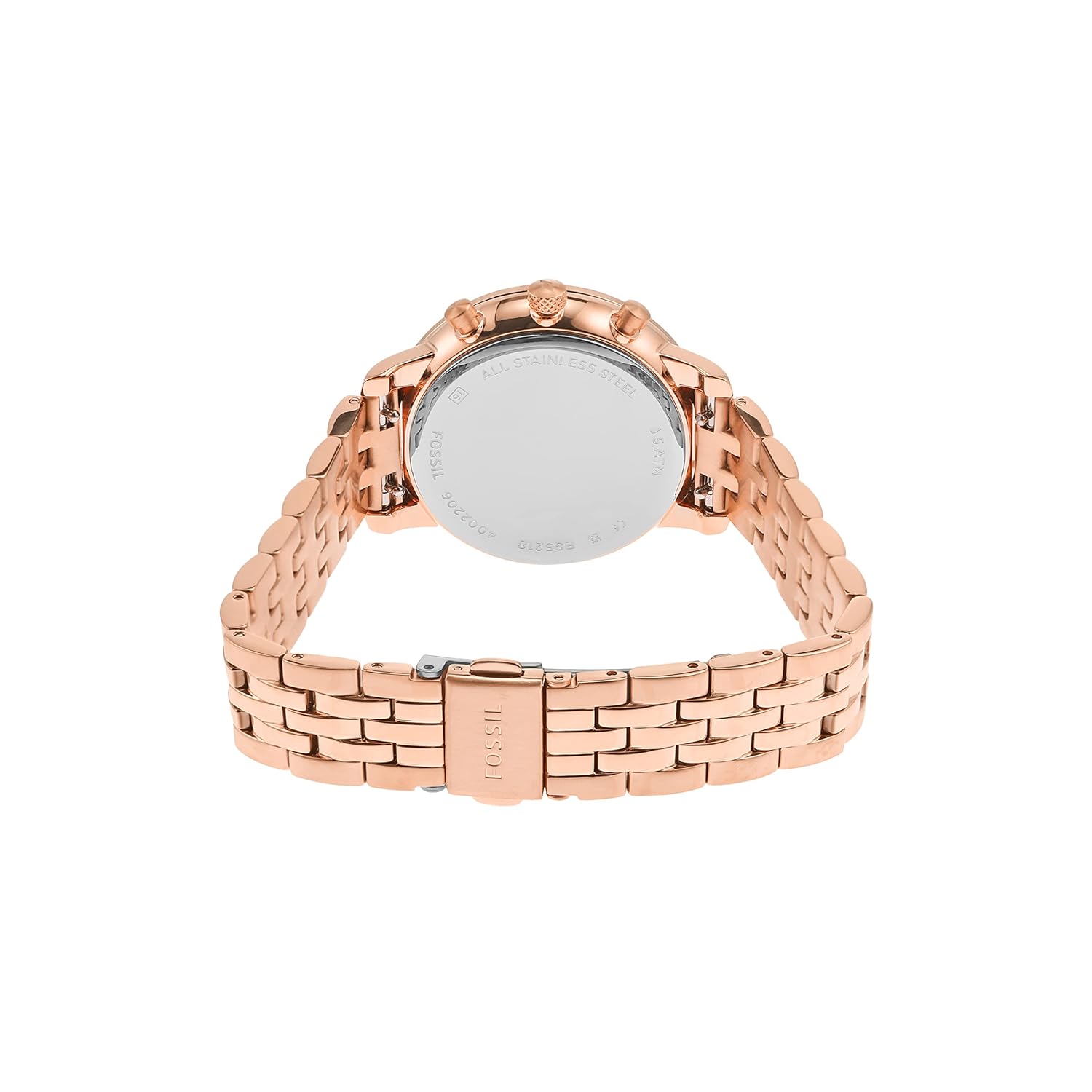 Fossil Neutra Analog Women's Watch ES5218 (Rose Gold Dial Gold Colored Strap)