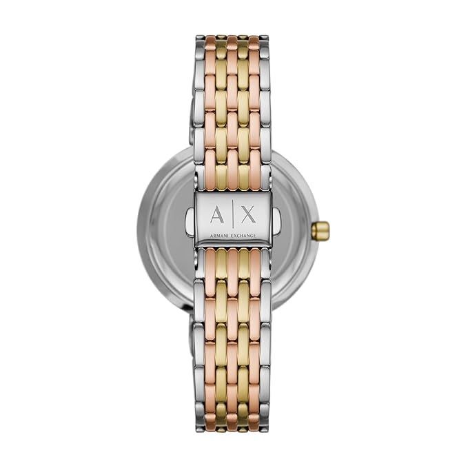 Armani Exchange Women's Watch, Three-Hand Watch for Women with Stainless Steel, Silicone or Leather Band