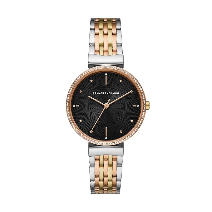 Armani Exchange Women's Watch, Three-Hand Watch for Women with Stainless Steel, Silicone or Leather Band