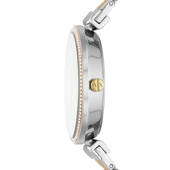 Armani Exchange Women's Watch, Three-Hand Watch for Women with Stainless Steel, Silicone or Leather Band