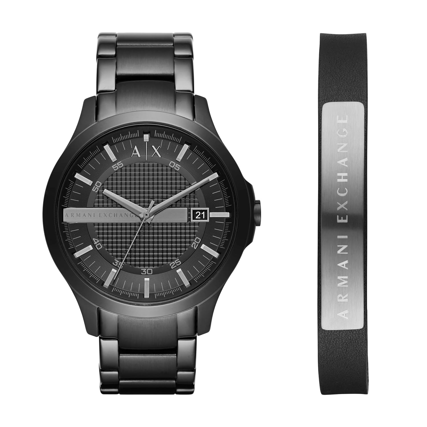 Armani Exchange Mens Hampton Stainless Steel Analogue Watch with Bracelet