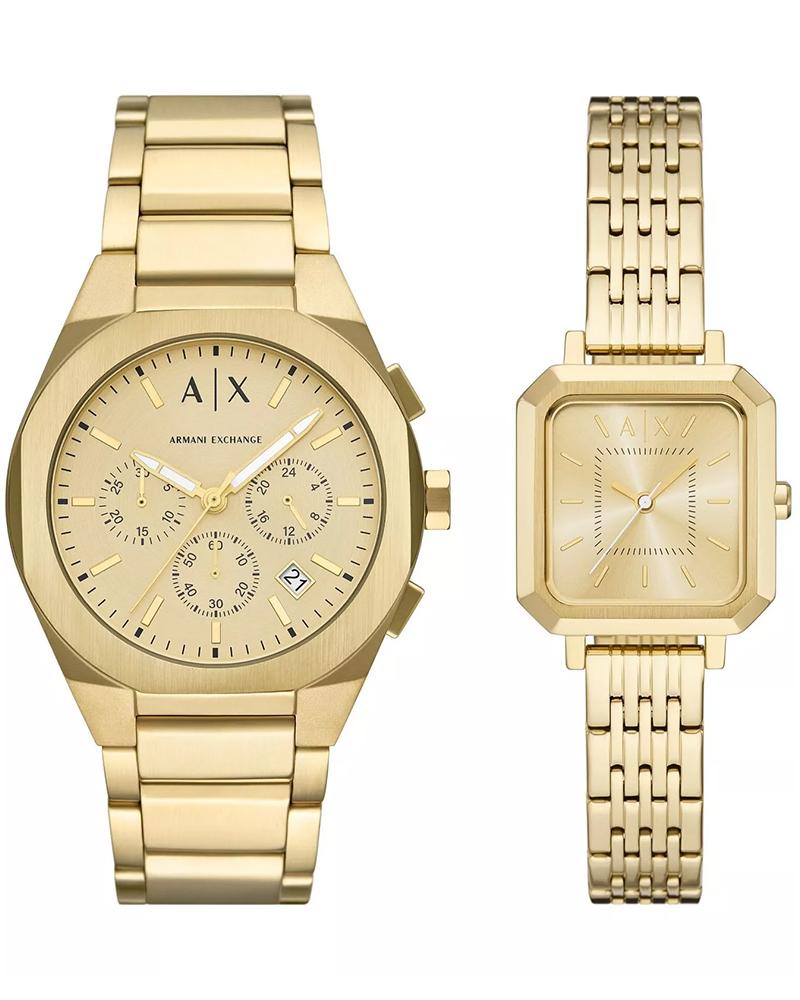 Armani Exchange Men Rafael Round Gold Watch