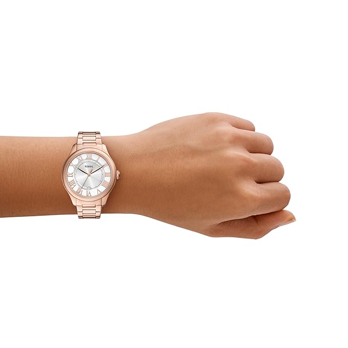 Fossil Gilmore Pink Quartz Stainless Steel Watch