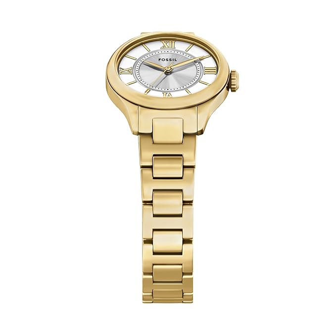 Fossil Gilmore Gold Quartz Stainless Steel